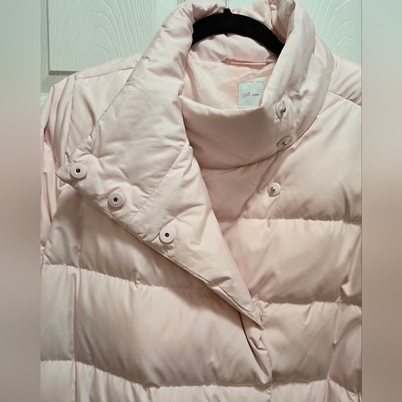 JJill Down-filled quilted pale pink puffer jacket Size Large - Picture 9 of 16